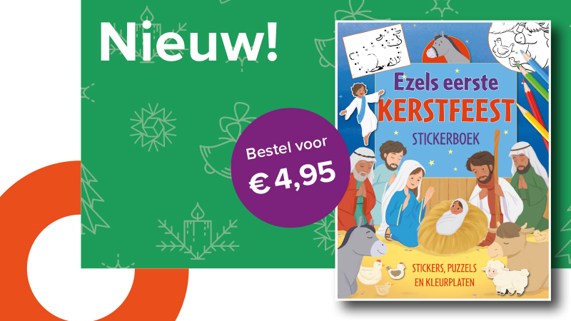 Nieuw stickerboek: Ezels eerste kerstfeest