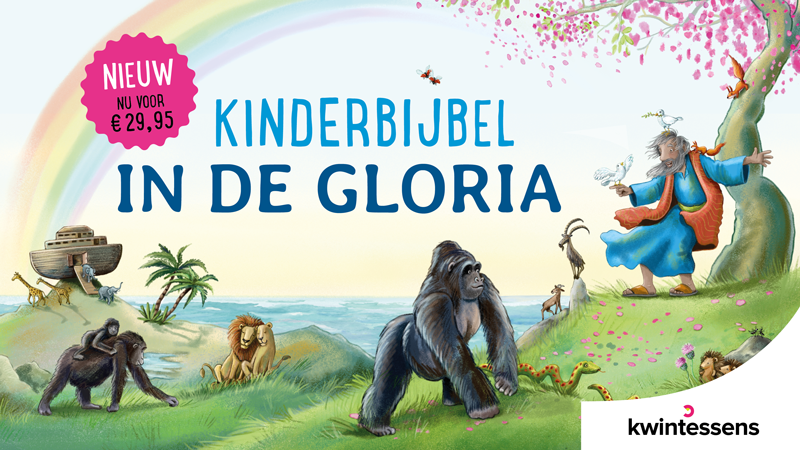 De omslag van kinderbijbel In de gloria.