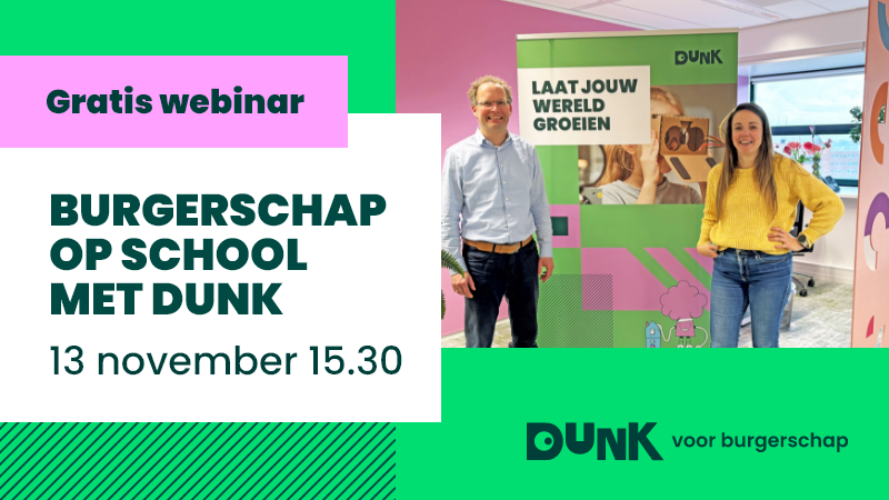 Webinar Burgerschap op school - met Dunk