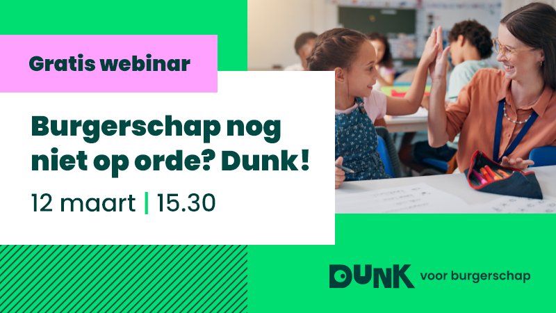 Webinar Burgerschap op school - met Dunk
