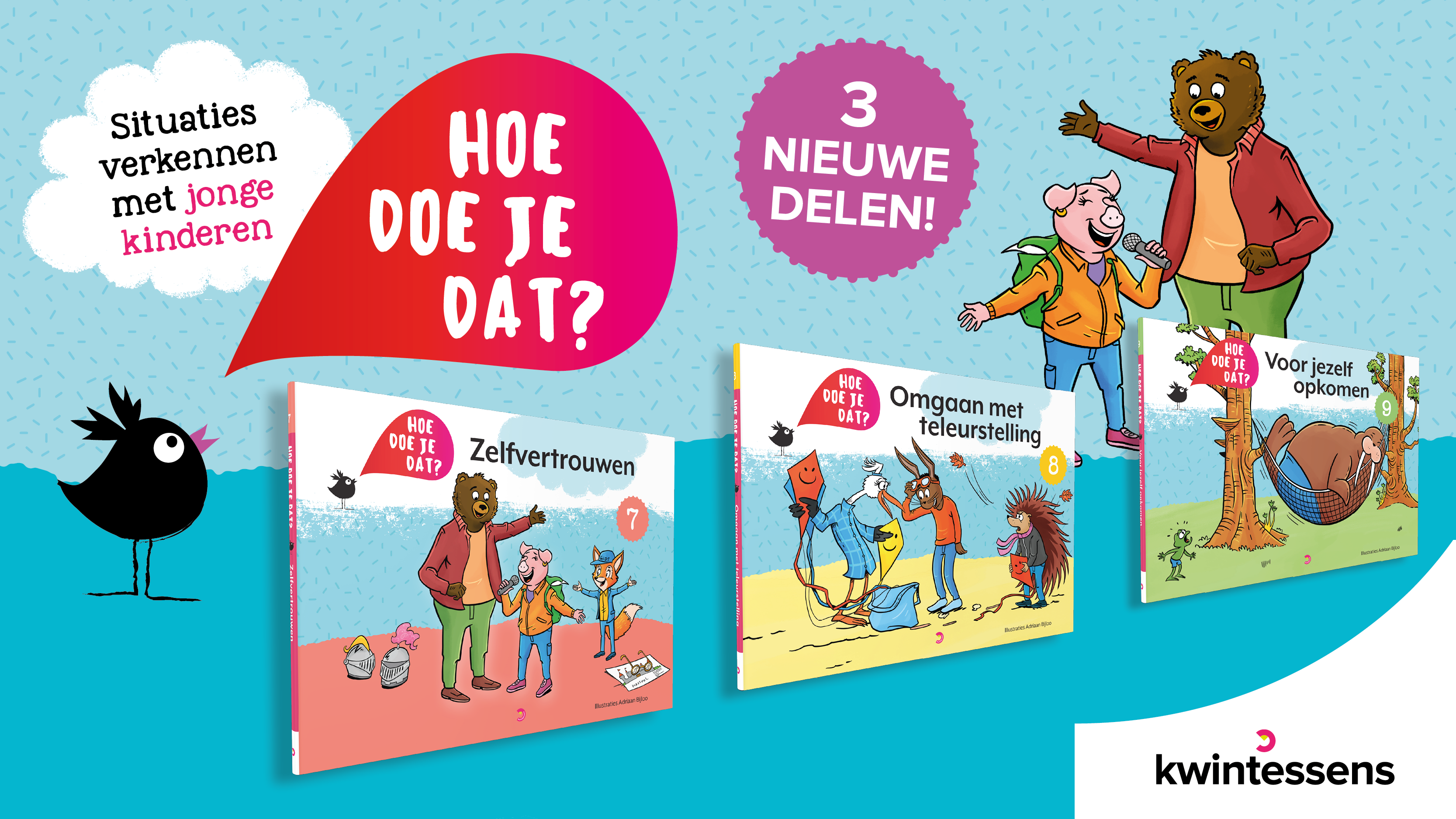 Drie nieuwe prentenboeken in de serie Hoe doe je dat?