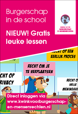 Nieuwe lessen burgerschap en mensenrechten voor het basisonderwijs