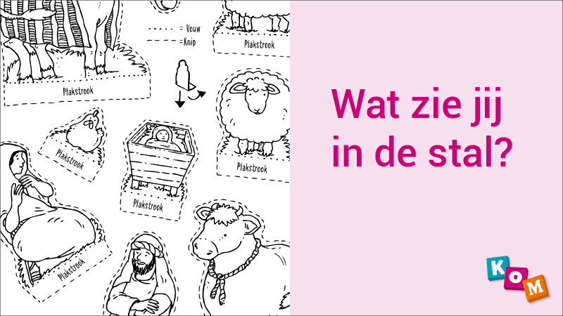 Een kijkdoos van de kerststal