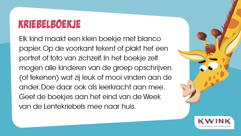 Doen met je klas! Maak een Kriebelboekje.