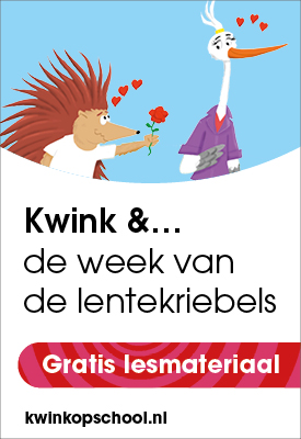 Gratis lesmateriaal voor de Week van de Lentekriebels. Met leuke poster en kleurplaat!