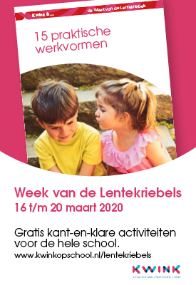 Week van de Lentekriebels; 16 tot en met 20 maart. Doet u mee?