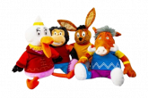 Kwink handpoppen set van 4